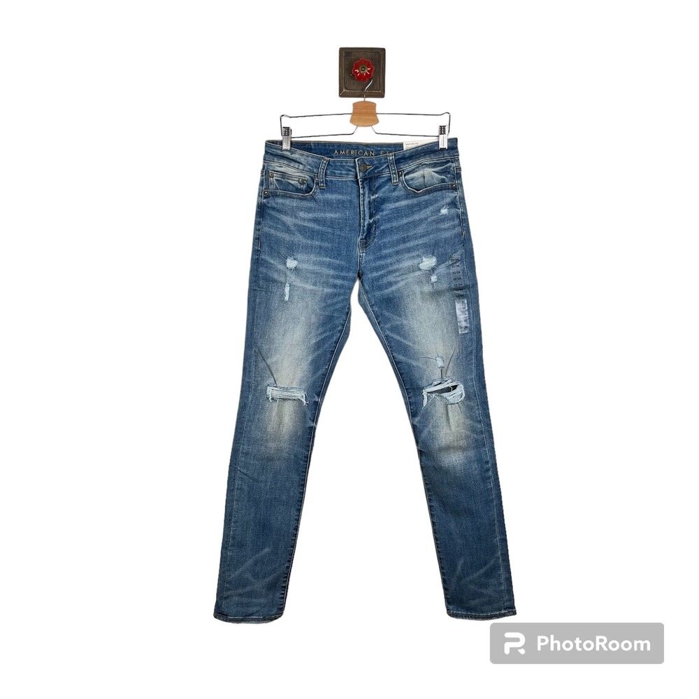 Mens American Eagle Outfitters Jeans Next Level Flex Slim US 32 X 34 Blue NEW